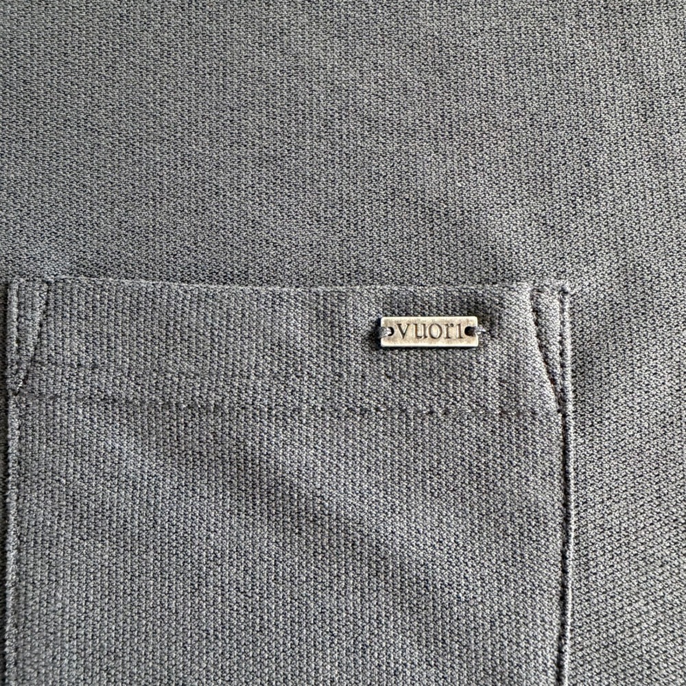 Vuori Ace Polo Dark Gray Short Sleeve Men's Large V164 - Picture 4 of 5